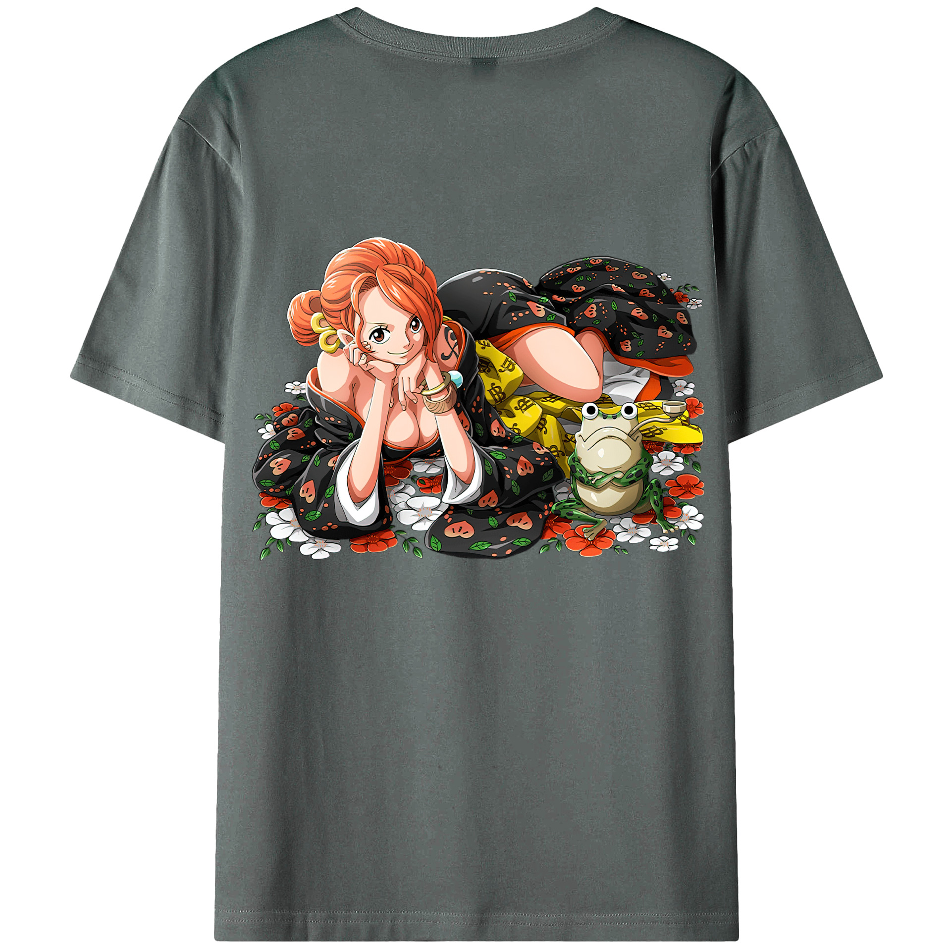 ワンピース ナミ ONE PIECE Nami 綿100％半袖Tシャツ（背面プリント）